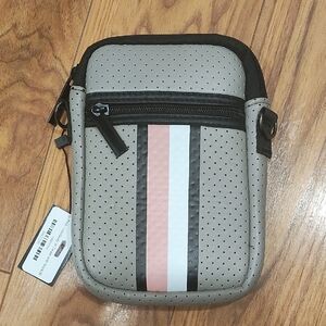 HAUTE SHORE Gray and Pink Case (crossbody)